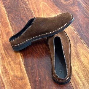 Cole Haan Men's Dark Brown Suede Slip-Ons